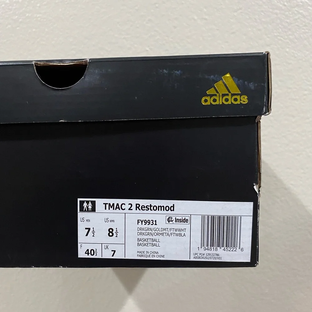 7.5M / 8.5W - [NEW] Adidas T-Mac 2.0‎ Restored SVSM Men's Shoes FY9931